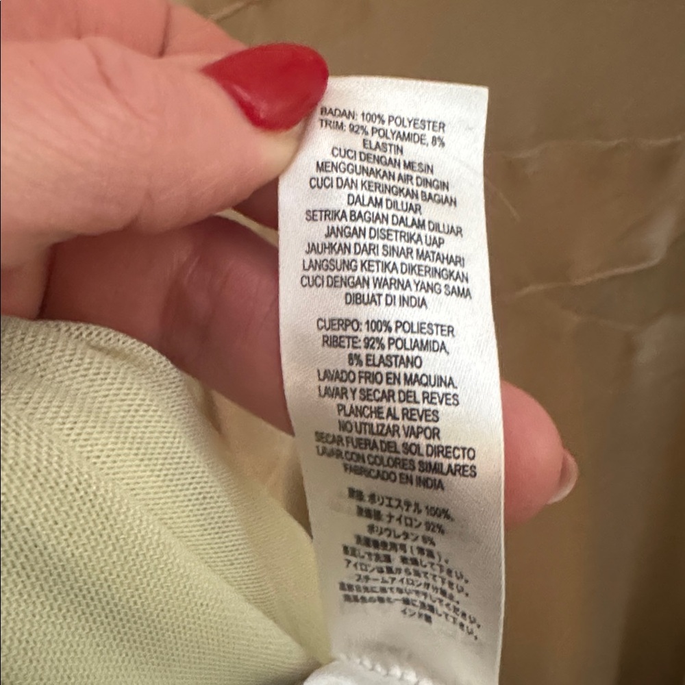 FRENCH CONNECTION Inu Satin Mesh Cutout Slip Dress Wild Wheat NWT Sz 12 - Picture 8 of 8